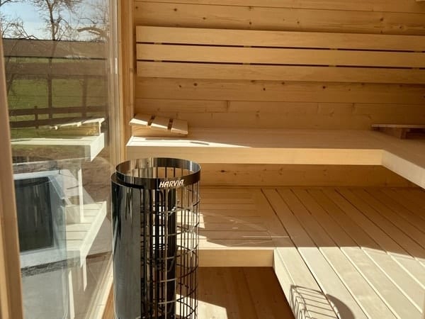 Gartensauna GABI mit Glasfront – Bild 22